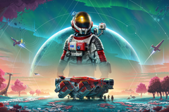 Key art for No Man's Sky's big Voyagers update.